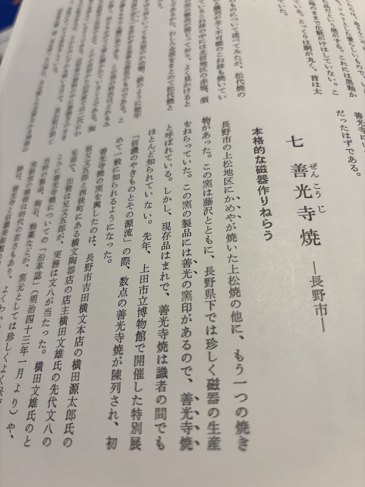 善光寺焼を調べる中で見つけた器の写真